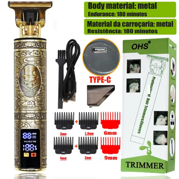 Vintage T9 Electric Hair Clipper Professional Hair Cutting Machine Men'S Shaver Trimmer for Men Beard Haircut Machine Metal USB - Image 24