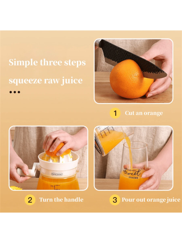 Manual Juice Extractor/Hand-Operated Fruit Juicer for Home Use/Orange Lemon Juicing Cup/Screw Press Juicer - Image 5