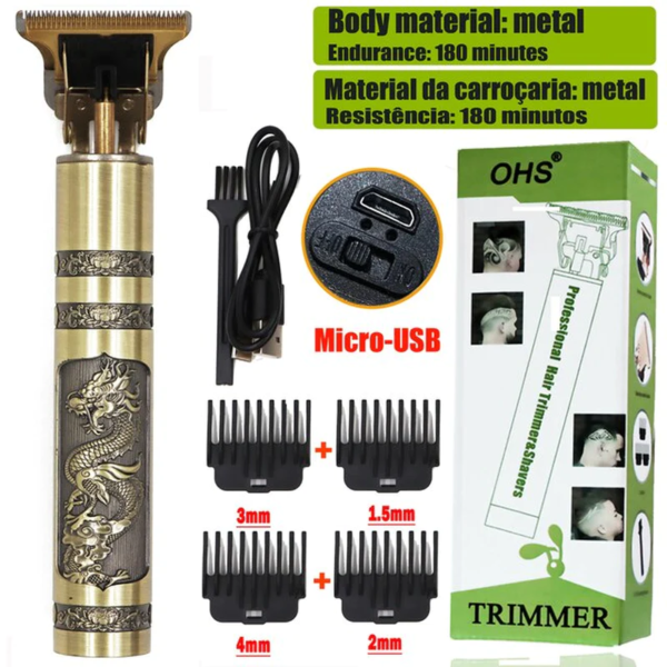 Vintage T9 Electric Hair Clipper Professional Hair Cutting Machine Men'S Shaver Trimmer for Men Beard Haircut Machine Metal USB - Image 12