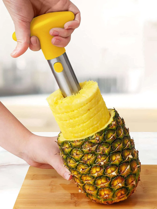 1Pc Stainless Steel Pineapple Corer and Slicer, Fruit Core Removal Tool, Household Kitchen Gadget - Image 2